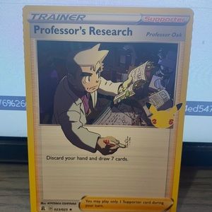 Pokémon celebrations 2021 professions research card